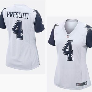 NFL NIKE Dallas Cowboys #4 Dak Prescott Women's Game Football Jersey Shirt